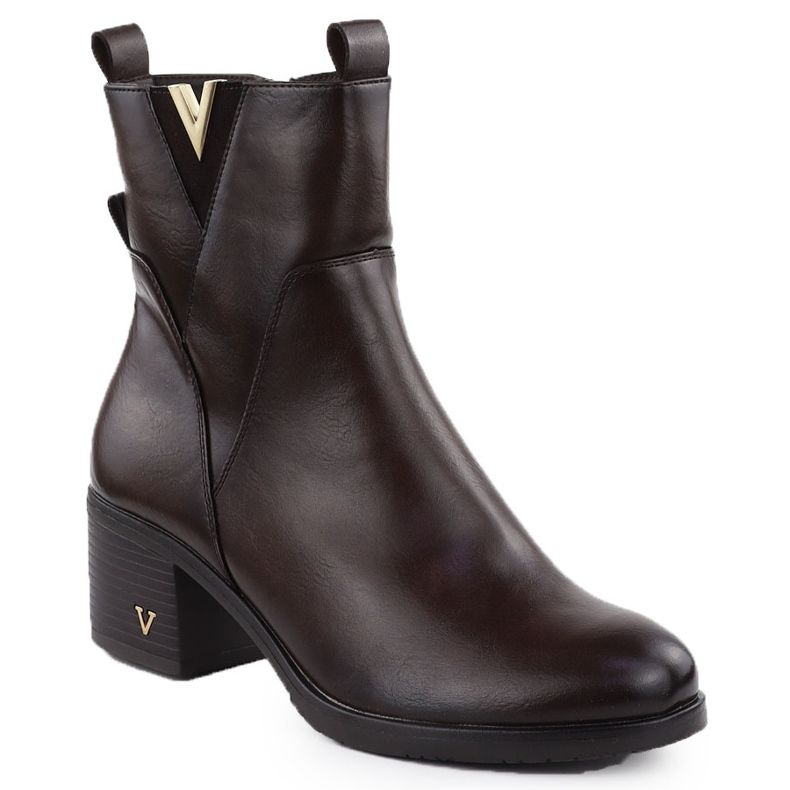 Dámské boty na post izolované Brown Vinceza 58581 hnědý