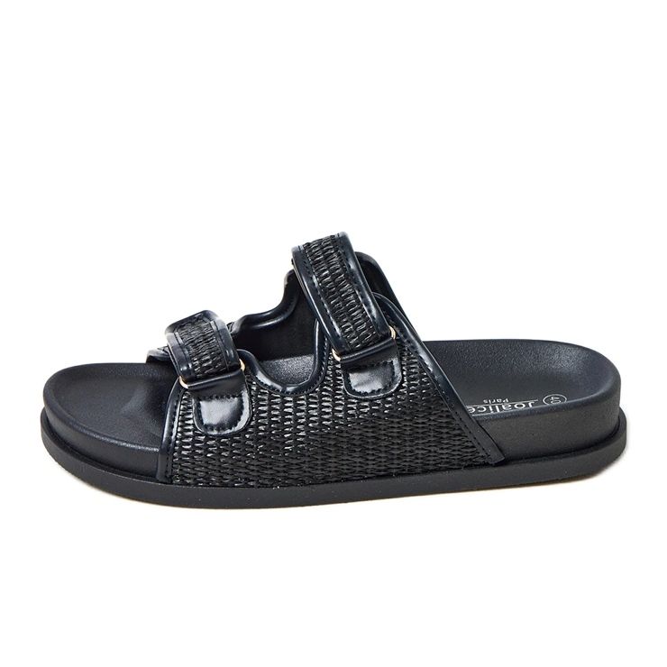 Černé háčkování klapky s nastavitelnými pruhy Kliris černá