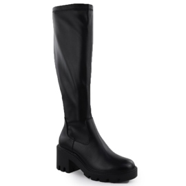 Dámské boty na bloku Black Potocki SZ12533