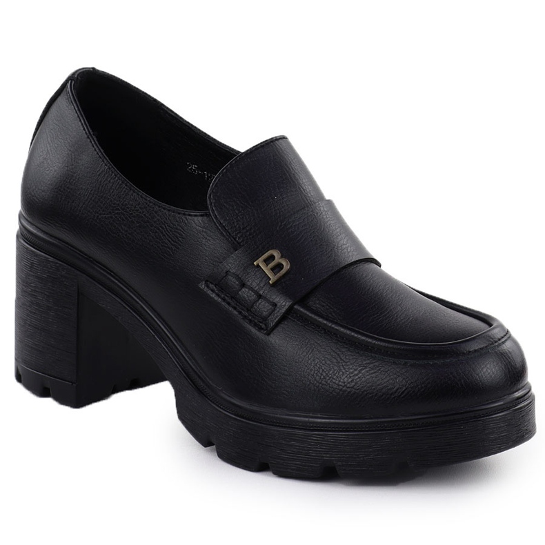 Dámské boty Moccasins na Black Potocki SZ12700 černá