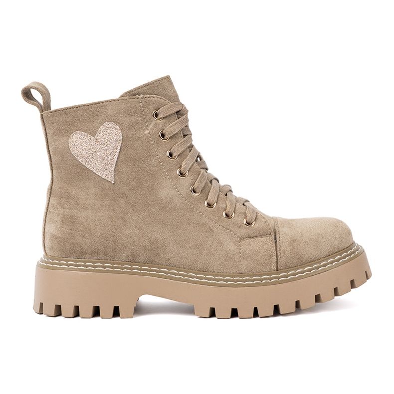 Shelvt Béžové pracovníci se srdcem a hustou podrážkou béžový