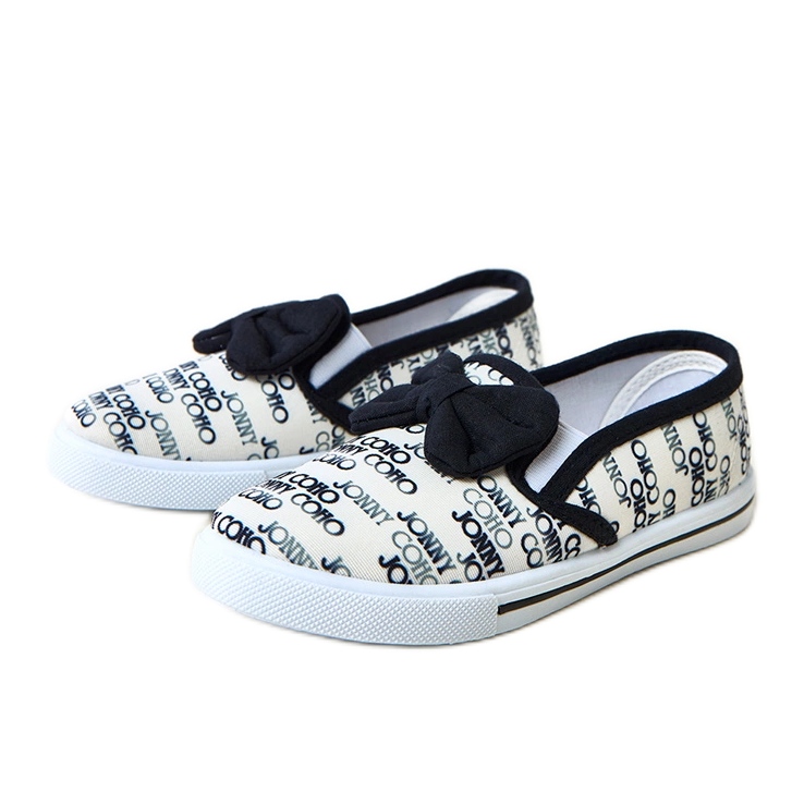 Tenisky bílých dětí s lukem Missi