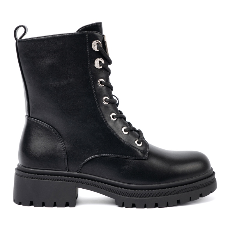 Shelvt Černé přichycené sáčky s kovovou dekorací černá