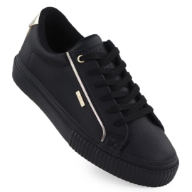 Big Star Eco -leather Sneakers in SS274025 Int2164A černý