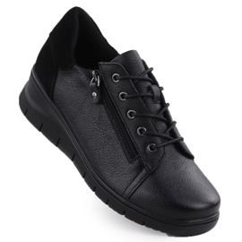 Vinceza Boty pro Vincez Wedge v 39964 Jan411a černý