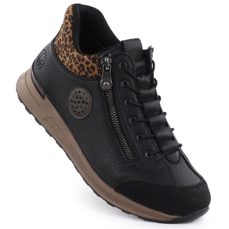 Dámské boty izolované černým Riekerem N1457-00