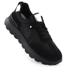 Dámská kožená sportovní bota Black Vinceza 41491 černý