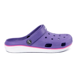 Shelvt Fialové boty Crocs fialová