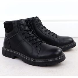 Pánské boty izolované boty pro posuvníky Black Vanhorn AN71307 černá