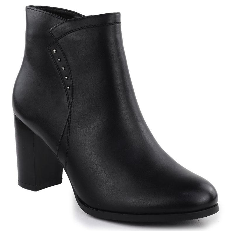 Dámské kožené boty na sloupu izolované černé Sergio Leone BT25015