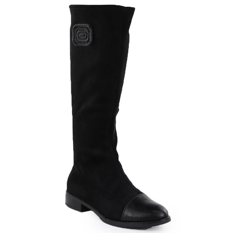Dámské semišové boty Black M. Daszyński MR2251-19 Dámské semišové boty Black M. Daszyński MR2251-19
