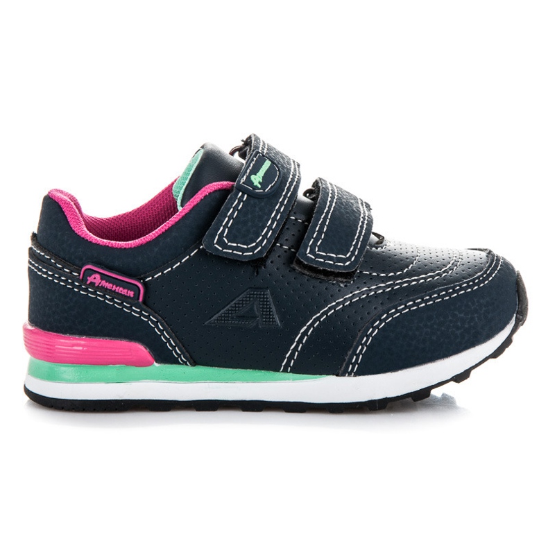 American Club Tenisky Velcro modrý