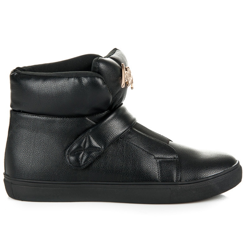 Vysoké tenisky se suchým zipem černá Vysoké tenisky se suchým zipem černá