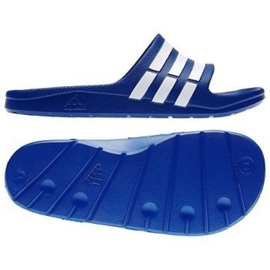 Pantofle Adidas Duramo Slide G14309 modrý Pantofle Adidas Duramo Slide G14309 modrý