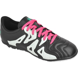 Kopačky Adidas X 15.3 Tf Leather Jr AF4788 černý černý