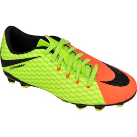 Kopačky Nike Hypervenom Phelon Iii zelená, oranžová zelený