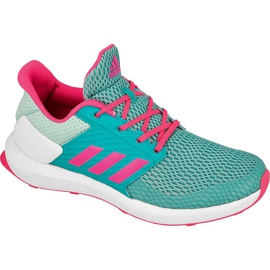 Boty Adidas RapidaRun K Jr BA7873 růžový zelený