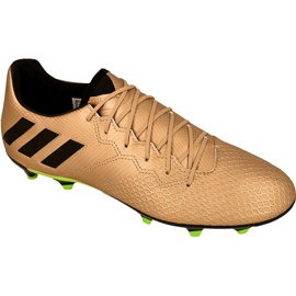 Kopačky Adidas Messi 16.3 Fg M BA9838 zlatý zlatý Kopačky Adidas Messi 16.3 Fg M BA9838 zlatý zlatý