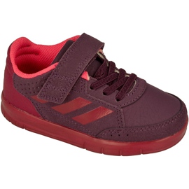 Boty Adidas AltaSport El Kids BY2660 červený