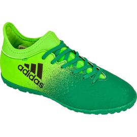 Kopačky Adidas X 16.3 Tf Jr BB5879 zelený zelený