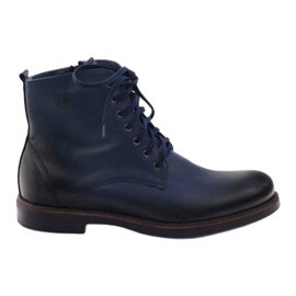 Boty na zip Nikopol 660 navy blue námořnická modř