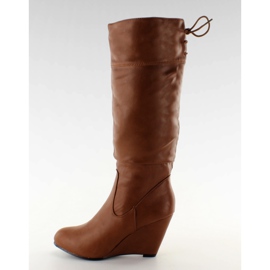 Klínové boty TE003 velbloud hnědý vícebarevný Klínové boty TE003 velbloud hnědý vícebarevný