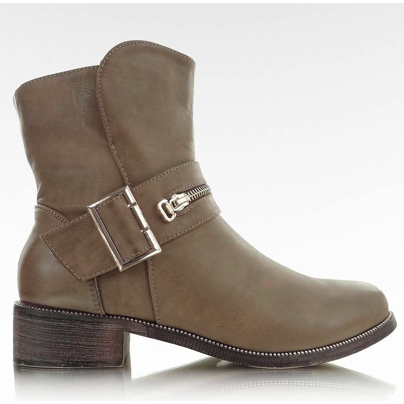 Boty Jodhpur s přezkou AH-01 khaki