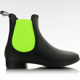 Galoshes Jodhpur boty PT27-KAL BLACK-green černá