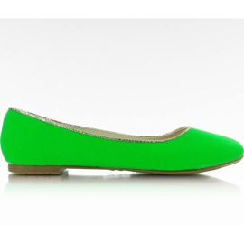 Neonové baleríny LX-1D126-21 Green-Fluo zelený vícebarevný