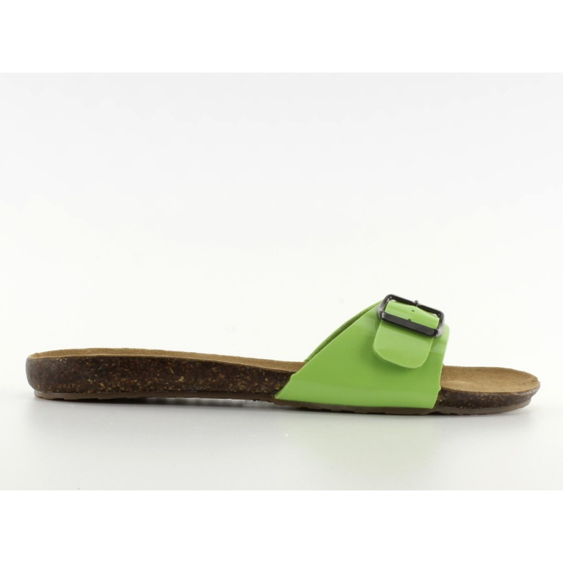 Pantofle s IR-283 zelenou sponou zelená