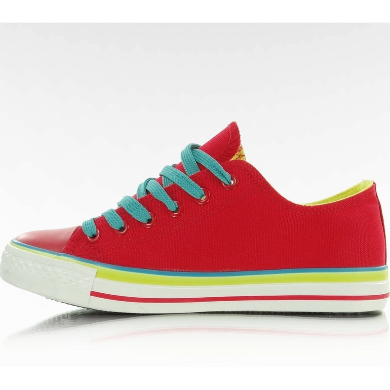 AN1177 plátěné tenisky červené