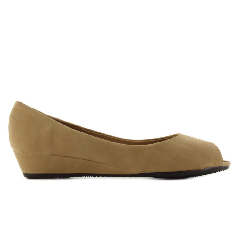 Hladké baleríny 005-63 khaki