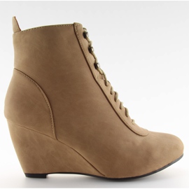 Izolované boty LL1279 khaki hnědý vícebarevný Izolované boty LL1279 khaki hnědý vícebarevný