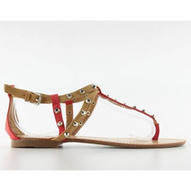 Flip-flop sandály 8202-2 červená červený