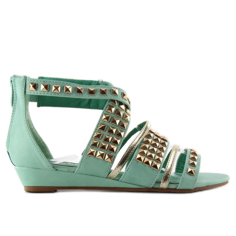 Sandály s cvočky WF-30 mint zelená