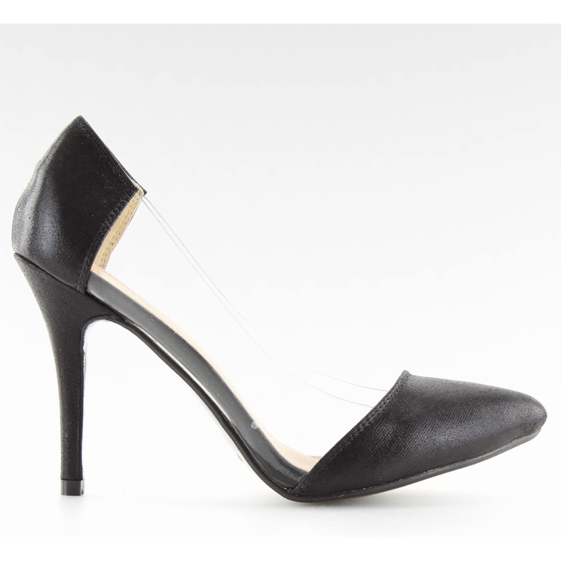 Asymetrické černé bodce L-836 černé černá