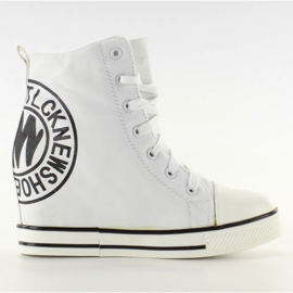 Plátěné tenisky TL251 bílé bílý černý