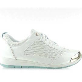 Sportovní boty s bílou deskou Y621 bílý žlutá