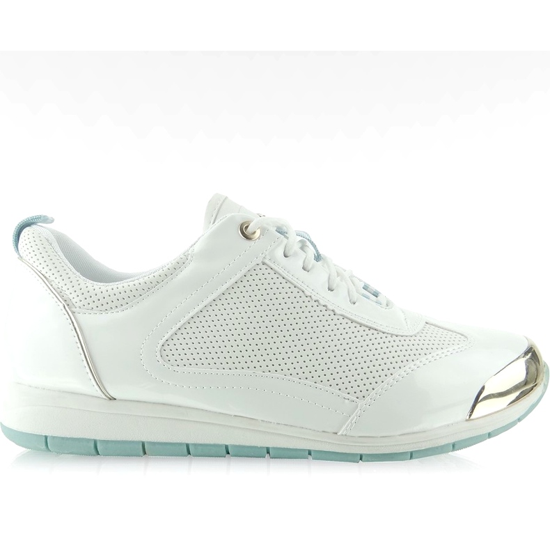 Sportovní boty s bílou deskou Y621 bílý žlutá