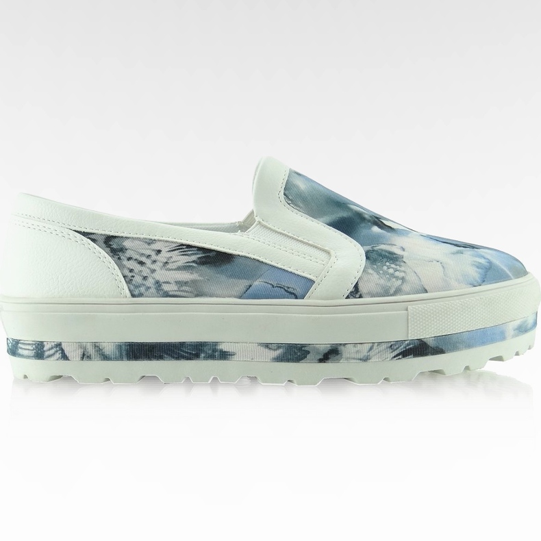 Nasuňte na nový styl A947 bílá bílý modrý šedá