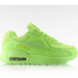 Air mono color B726 Green Sport shoes zelený