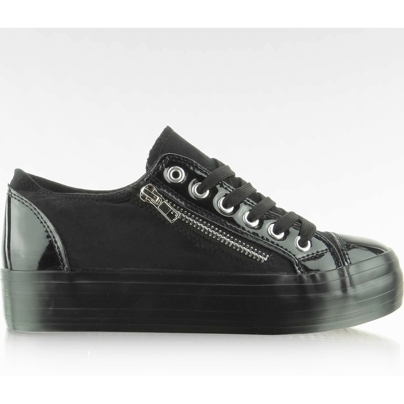 Tenisky YDB-27 černé s vysokým podpatkem černá Tenisky YDB-27 černé s vysokým podpatkem černá