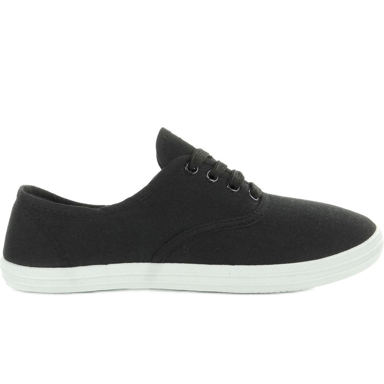 Plátěné oxford tenisky BS504 Black černá
