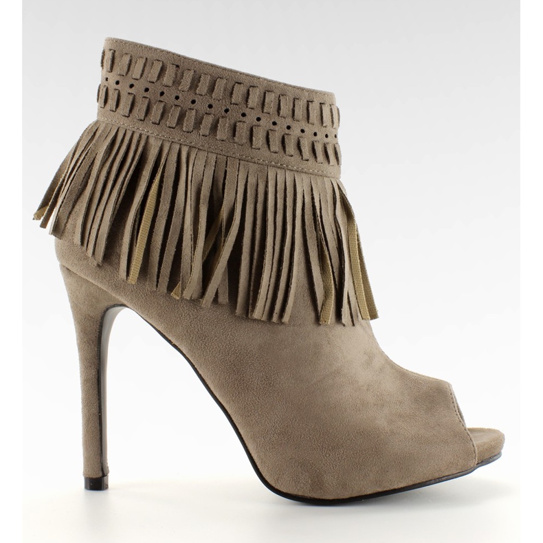 Otevřené špičky nohou 11016 Khaki