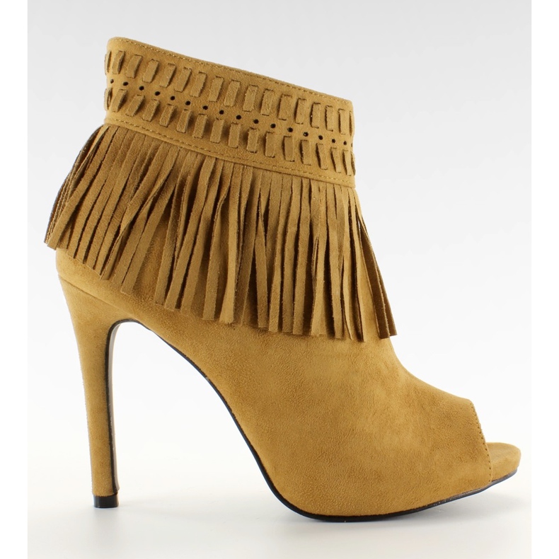 Otevřené špičky nohou 11016 Camel vícebarevný