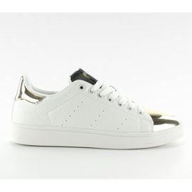 Sportovní obuv zrcadlové prsty Q56 bílá / zlatá žlutá bílý