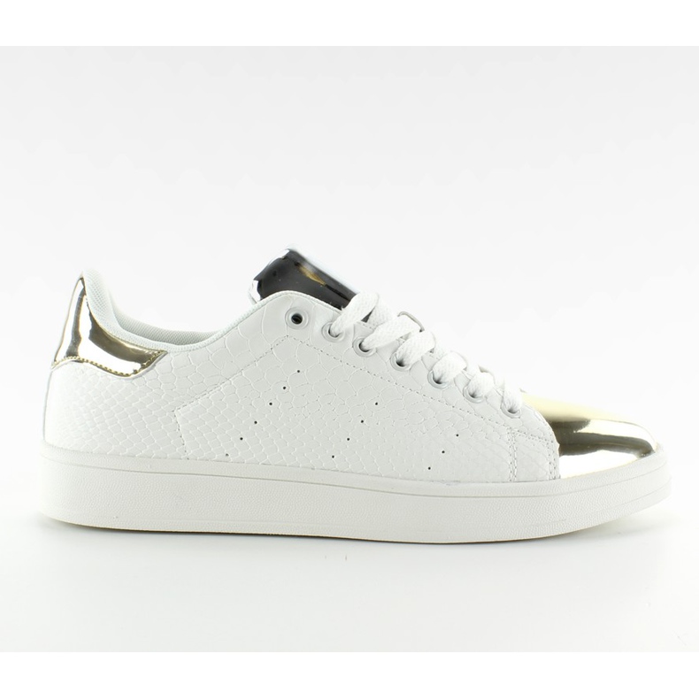 Sportovní obuv zrcadlové prsty Q56 bílá / zlatá žlutá bílý