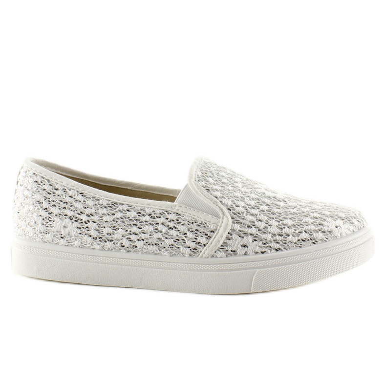 Krajkové navlékací pastely XIN07P White bílý