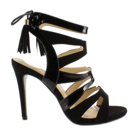 Sandály na vysokém podpatku 5009 Černá