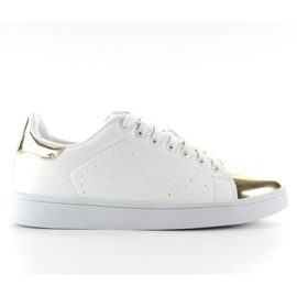 Tenisky s kovovou špičkou YP-01 Gold bílý žlutá Tenisky s kovovou špičkou YP-01 Gold bílý žlutá